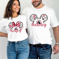 disney couple shirts, hubby shirt, mickey mouse shirt, wifey shirt, anniversary shirt, honeymoon shirt, disney trip tee,