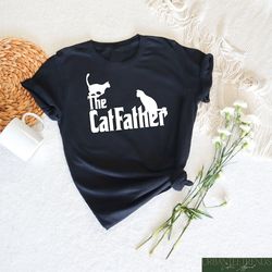 the catfather shirt, cat dad shirt, father's day shirt for cat owner, father's day gift, father's day sweatshirt, cat sw