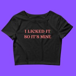 it's mine y2k baby tee crop top unhinged crop top bimbo bimbocore gen z shirt slutty slut shirt baby tees