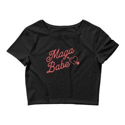 maga babe trump 2024 y2k baby tee crop top vote shirt free trump ultra maga god bless usa lets go brandon y2k clothes