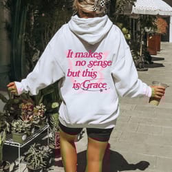 grace butterfly hoodie christian merch y2k hoodie christian clothes catholic sweatshirt boho christian trauma self help