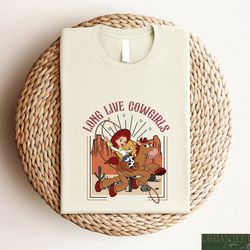 cartoon cowgirl sweatshirt, yee haw tee, western cowgirl y2k crewneck, cowgirl boots shirt, cowgirl gi