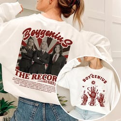 boygenius the record t-shirt, boygenius 2023 tour sweatshirt, rock band concert merch, indie rock music tee, boygenius f