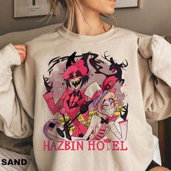 hazbin hotel alastor - lucifer t-shirt, hazbin hotel characters sweatshirts, hazbin hotel alastor sweaters