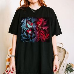 hazbin hotel characters shirt, alastor hazbin hotel shirt, angle dust and husk, hazbin hotel birthday shirt