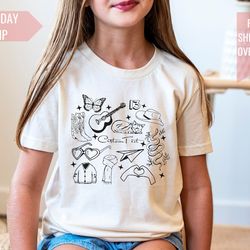 custom album icons shirt - personalized music fan tee - toddler to adult sizes - merch for kids - birthday gift for kids