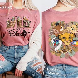 wild about disney tee | animal kingdom adventure shirt | front and back design