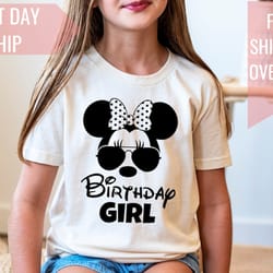 disney birthday girl shirt, birthday shirt disney, birthday shirt for girl, birthday gift, minnie shirt, birthday shirts