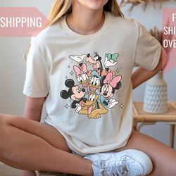 classic mickey and friends tee - nostalgic retro graphic design - disney lover gift