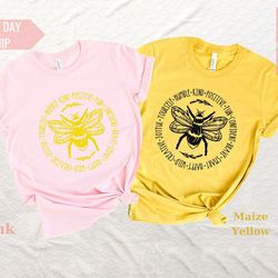 bee kind, stay positive, spread joy: happiness matters tee for teachers and beyond