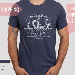 black beard's bar and grill shirt, our flag means death est 1717 shirt, lgbt shirt, gentleman pirate shirt, pirate bar a