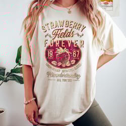 band tee, comfort retro band tee, beatle strawberry fields rock band tee, oversized trendy shirts, retro grap