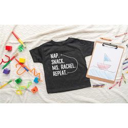 nap snack ms. rachel repeat shirt, ms. rachel shirt, gift for kids, rachel toddler shirt, ms. rachel baby outfit, song f