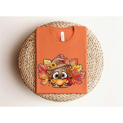 funny turkey thanksgiving shirt, love fall y'all shirt, hello pumpkin shirt, fall vibes shirt, peace love thanksgiving,