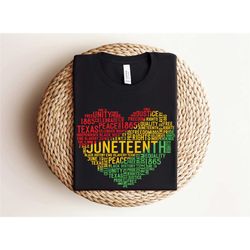 juneteenth heart shirt, juneteenth shirt women, black culture shirt, black history, black lives matter shirt, melanin sh