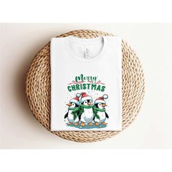 christmas penguin shirt, penguin holiday shirt, merry christmas penguin shirt, penguin lover christmas shirt, cute chris