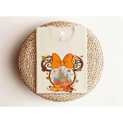 fall minnie ear shirt, fall mickey ear shirt, disney fall couple, halloween disney ear shirt, mickey autumn shirt, disne
