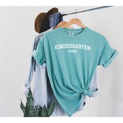 kinder crew shirt, kindergarten teacher shirt, gift for kindergarten teacher tee, teacher appreciation shirt, group teac