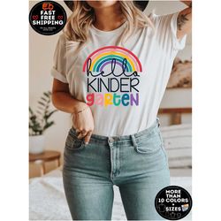 hello kindergarten shirts, back to school shirt, kindergarten teacher shirt, first day of school shirt, first grade teac