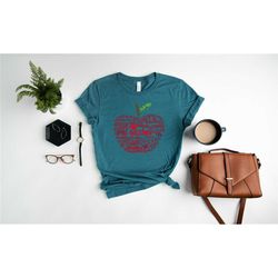 teacher shirt, teacher description shirt, inspirational teacher shirt, teacher life shirt, apple teacher shirt