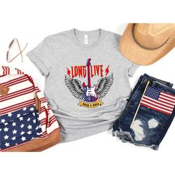 long live rock and roll shirt, rock music shirt, rock and roll dad shirt, rock & roll t-shirt, guitar shirt, music gift,