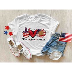 retro peace love america shirt, 4th of july shirt, america sunflower shirt, independence day shirt, memorial day shirt,