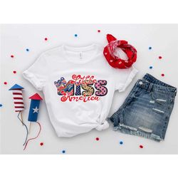 little miss america shirt, little miss firecracker shirt, american girl shirt, 4th of july kids shirt, patriotic toddler