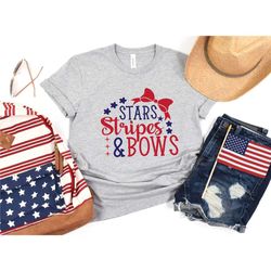 stars stripes & bows shirt, women's 4th of july shirt, independence day shirt, reproductive rights shirt, equal rights,