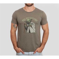 retro yoda best dad ever shirt, fathers day gift, star wars fathers day t-shirt, yoda best dad shirt, star wars yoda dad
