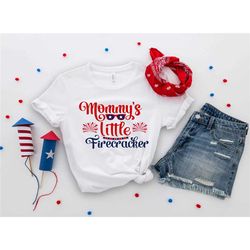 mommy's little firecracker shirt, firework shirt, 4th of july kids shirt, firecracker baby tee, kids patriotic shirt, us