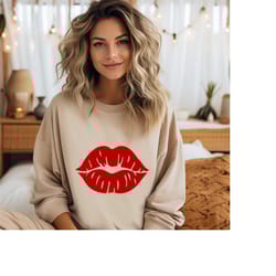 valentine's day kiss shirt,valentine red lips sweater,valentine's day matching shirt,valentine's day gift for her,valent