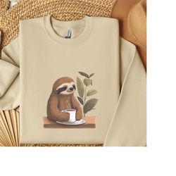 funny coffee shirt,funny coffee sweatshirt,coffee lover t shirts,sloth drinking coffee shirt,but first coffee shirt,cof