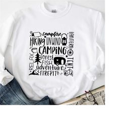 camping quotes shirt,traveller quotes shirt,cool camper quotes sweatshirt,campfire friends shirts