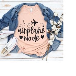 airplane mode shirts, airplane shirt, travel sweatshirt, gift for traveller, airplane mode sweatshirt, vacation shirt, v