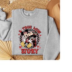 disney mickey minnie love  shirt, mickey and minnie valentines sweatshirt, kiss love valentine shirt, valentine matching