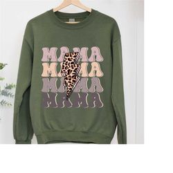 thunderbolt mama shirt, leopard mama shirt,retro mama shirt,girl mama shirt, motherhood shirt, cute mom shirt,mothers da