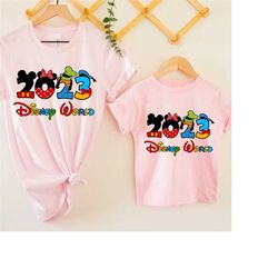 2023 disney world matching shirt, disney trip family shirt, disney vacation shirt, disneyland trip shirts, mickey minnie