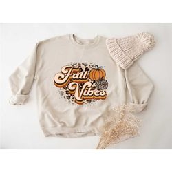leopard pumpkin print fall sweatshirt, hello pumpkin hoodie, love fall y'all swetshirt, fall vibes gift, peace love than