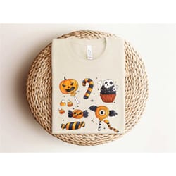 halloween doodles shirt, funny halloween shirt, halloween pumpkin shirt, ghost halloween shirt, shirt for halloween, tri