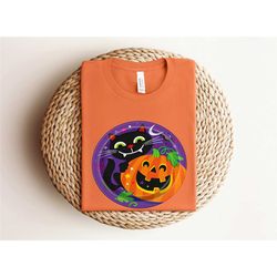 halloween cat shirt, halloween pumpkin shirt, halloween cat owner shirt, cat lover shirt, black cat shirt, spooky season