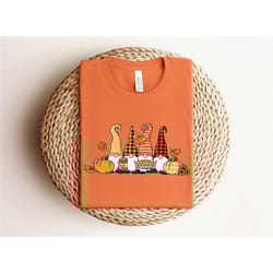 gnomes fall shirt, cute gnome shirt, gift for thanksgiving, thanksgiving gnome shirt, thanksgiving shirt, cute fall shir