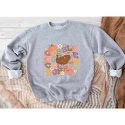 vintage gobble turkey sweatshirt, thanksgiving day sweater, retro gobble turkey sweatshirt, retro thanksgiving hoodie, t