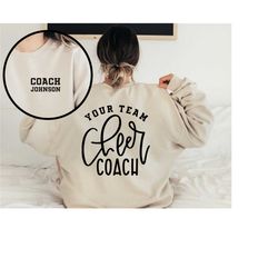 custom cheer coach shirt, personalized cheerleader shirt, game