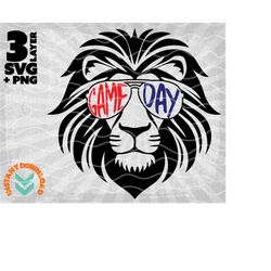game day svg | lion mascot svg |
