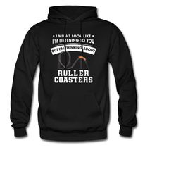 roller coaster hoodie. coaster enthusiast. theme park hoodie.