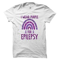 epilepsy shirt. epilepsy gift. epilepsy awareness. purple ribbon.