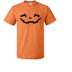 pumpkin shirt with pumpkin face jack o' lantern