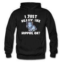 hippo hoodie. hippo gift. animal sweatshirt. animal lover