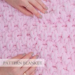 Alize Puffy Blanket Pattern, Beginner Blanket Patterns, Finger Knit Blanket Pattern, Loop Yarn Blanket Pattern