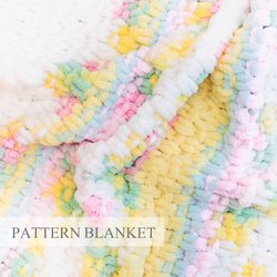 finger knit blanket pattern download, loop yarn blanket pattern, beginner patterns, do it yourself